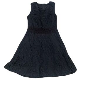 Rebellion Black Sleeveless Lace Dress – Size Medium
